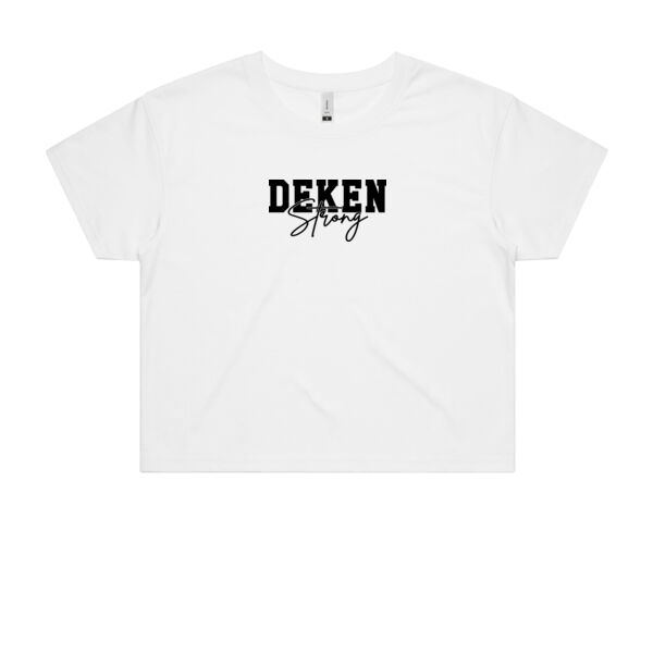 DS Women's Crop (white) Thumbnail